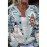 Plus Size Women's XL to 6XL Elegant Cardigan Sweater - Winter Snowman & Snow House Button-Front Closure, Lightweight Warm Long Sleeve Round Neck Coat, Casual Fall Winter Outfits Christmas New Year Gift