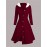 Plus Size, Plus Size Y2K Twist Plaid Faux Fur Patchwork Hooded Coat Button Long Cardigan
