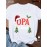 Women'S Plus Size Opa Claus Christmas Greek-Themed Santa Hat & Tree Graphic T-Shirt - Short Sleeve Casual Round Neck Holiday Party Top with Greek Lettering, All-Season Fit for Greek Orthodox Christmas Celebrations & Casual Attire - Festive Red & Gre