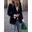 Women's Elegant Slim-Fit for all-over button front closure Blazer - Solid Color T-Shaped Tailored Jacket, Fall Winter Spring Formal & professional Wear, Hand Wash/Dry Clean, Non-Stretch Luxury Outerwear